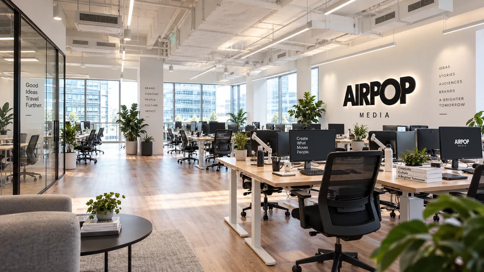 Inside the Airpop Media office in Noida