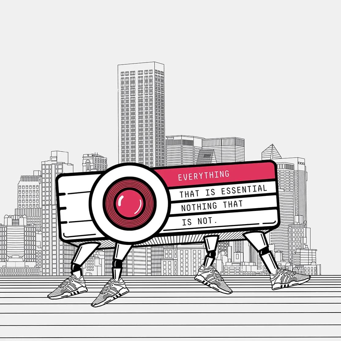 Illustration: Everything that is essential, nothing that is not, adidas EQT