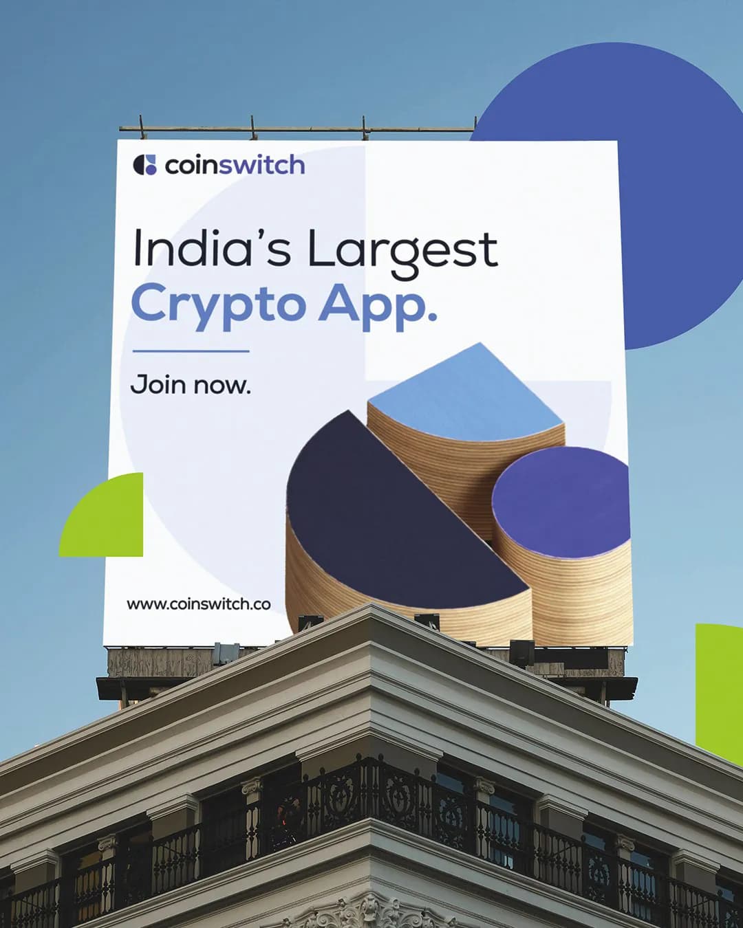 CoinSwitch billboard: India’s Largest Crypto App