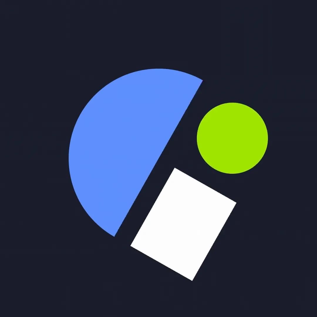 CoinSwitch brand shapes animation on lime green