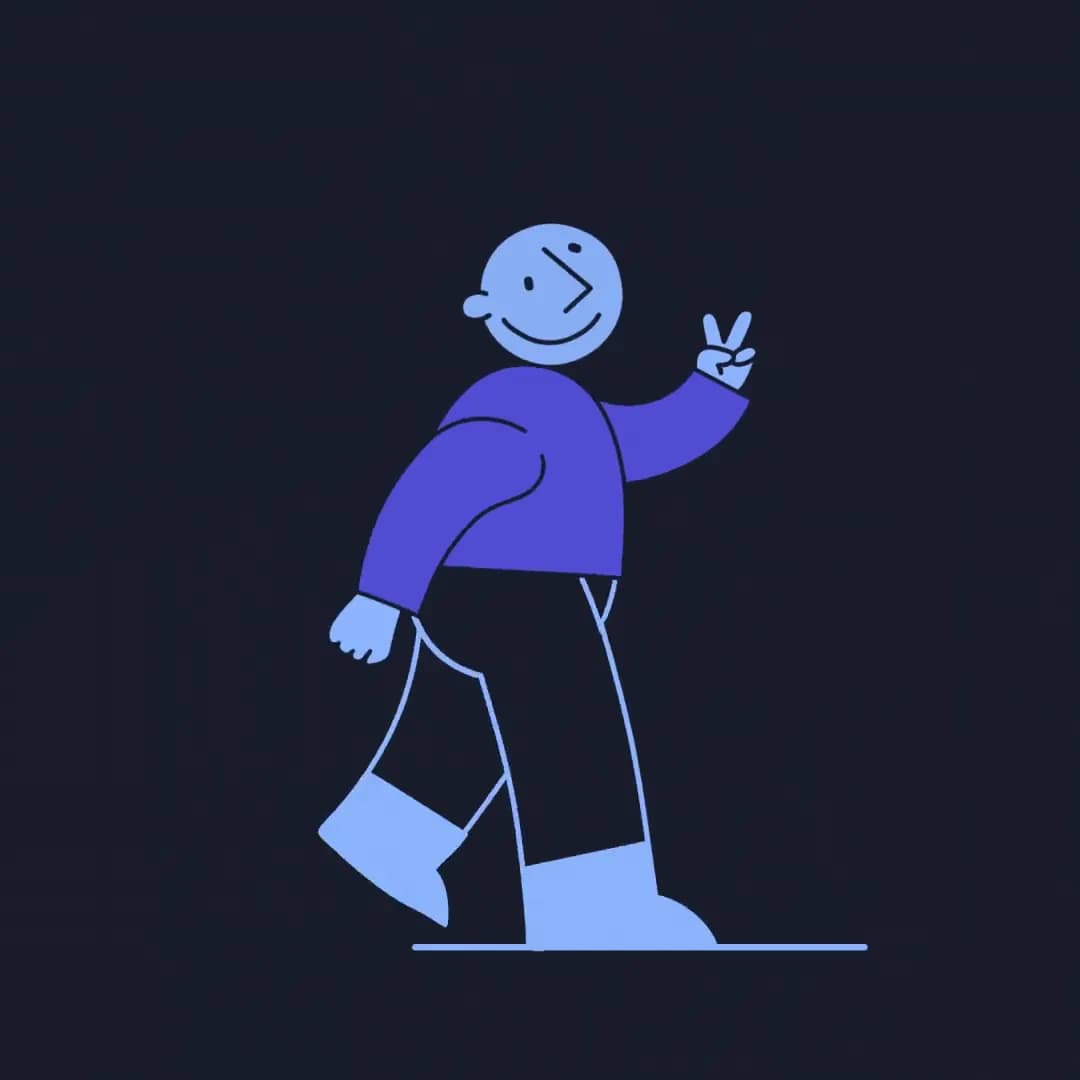 CoinSwitch character walk cycle