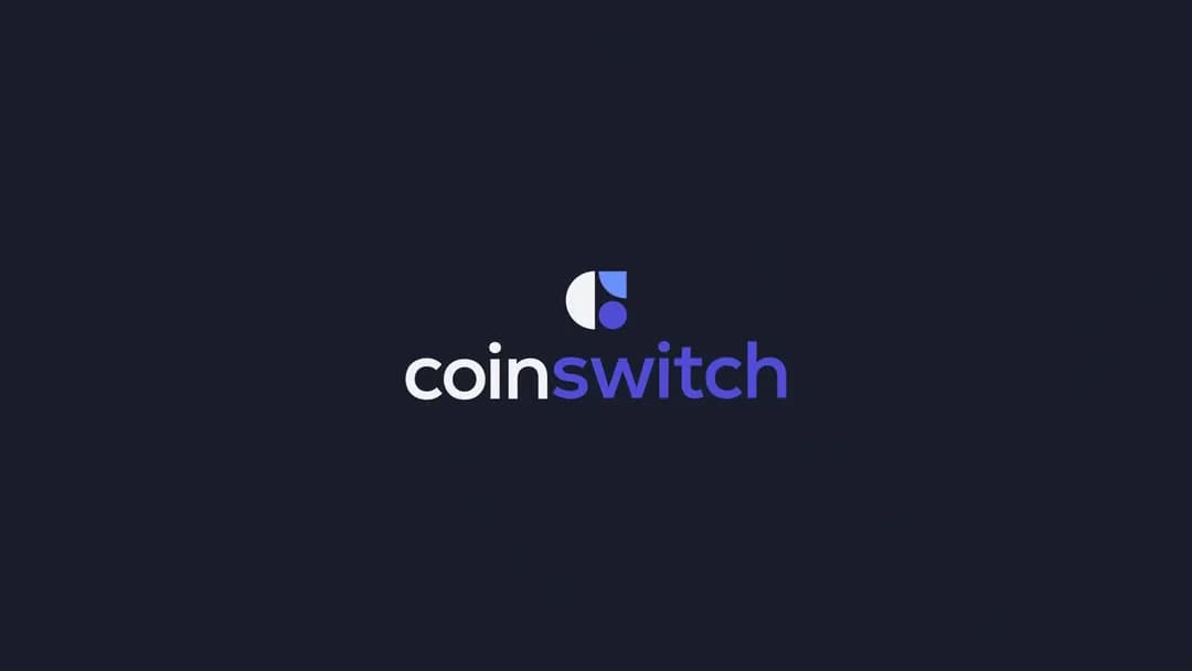 CoinSwitch logo animation on navy
