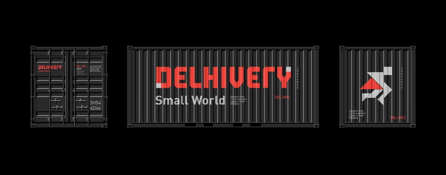 Delhivery container livery designs